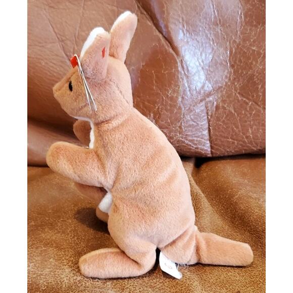 1996 TY 6 Inch Brown Kangaroo Joey Stuffed Animal Plush Toy Collectible Zoo Gift - Picture 3 of 13